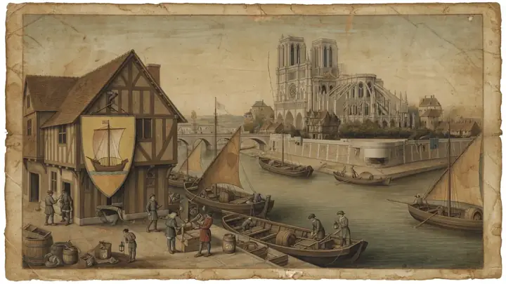 The water-merchants' sailing ship, the guild emblem that became Paris's own arms.